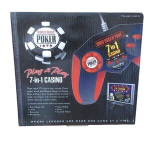 World Series of Poker 7-in-1 Excalibur Casino Plug & Play Video Game Vegas, NIB